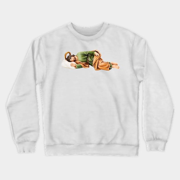 Saint Joseph sleeping Crewneck Sweatshirt by alinerope